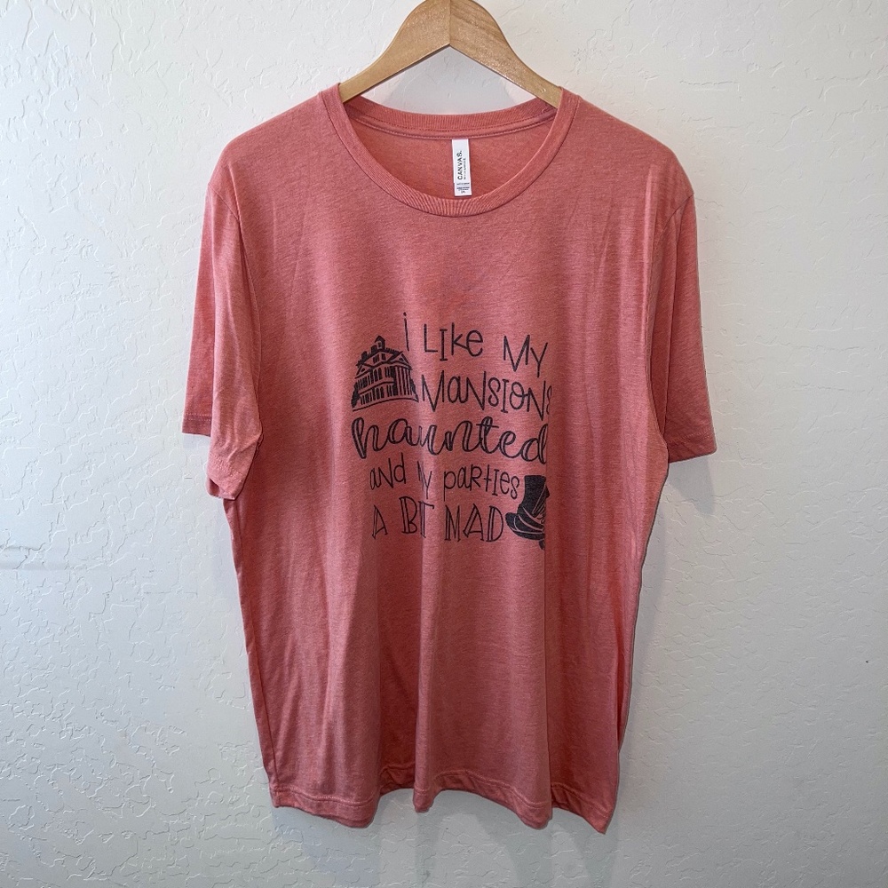 Women's Disney 'I Like My Mansions Haunted and My Parties A Bit Mad' T-Shirt